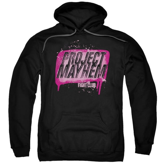 Fight Club Men's Project Mayhem Hooded Sweatshirt Medium Black