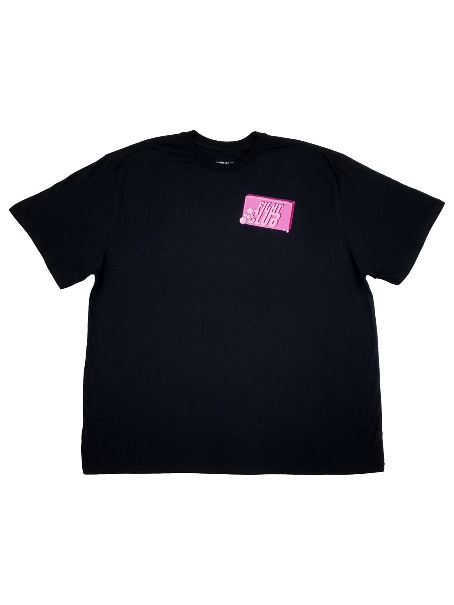 Fight Club Mens Big & Tall Black Soap & Rules Graphic Tee T