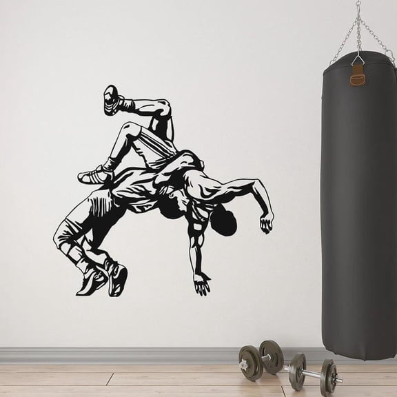 Fight Club Wall Decal Martial Arts Fighting Men's Sports Teens Room Gym Interior Decor Window Vinyl Stickers Art Wallpaper 28x29cm
