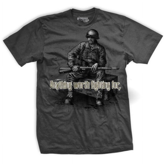 Fight Dirty T-Shirt - Small - Gray