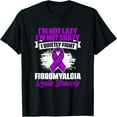 thumbnail image 1 of Fight Fibromyalgia Awareness T-Shirt - 100% Cotton, Short Sleeve, Crew Neck - Supportive & Comfortable for Motorcycle Riders, 1 of 7