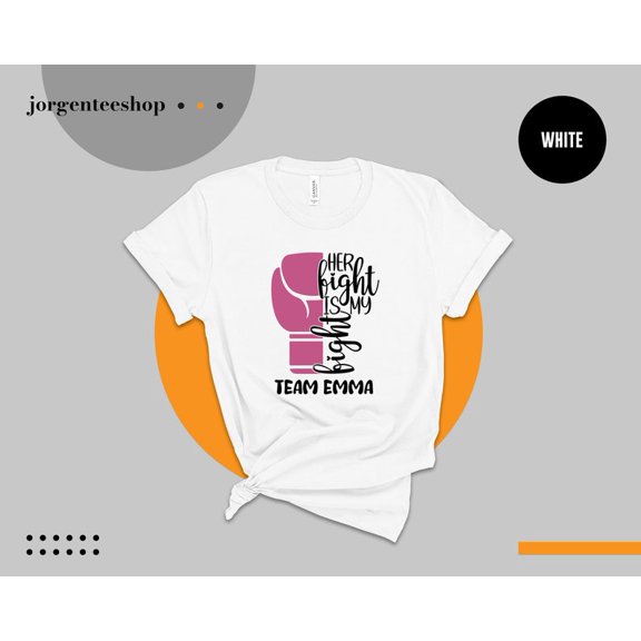 Her Fight Is My Fight Shirt, Family Cancer Shirt, Cancer Awareness Shirt, Pink Ribbon Shirt, Cancer Survivor Tee, Unisex Breast Cancer Tee TSHIRT All Size S-5XL