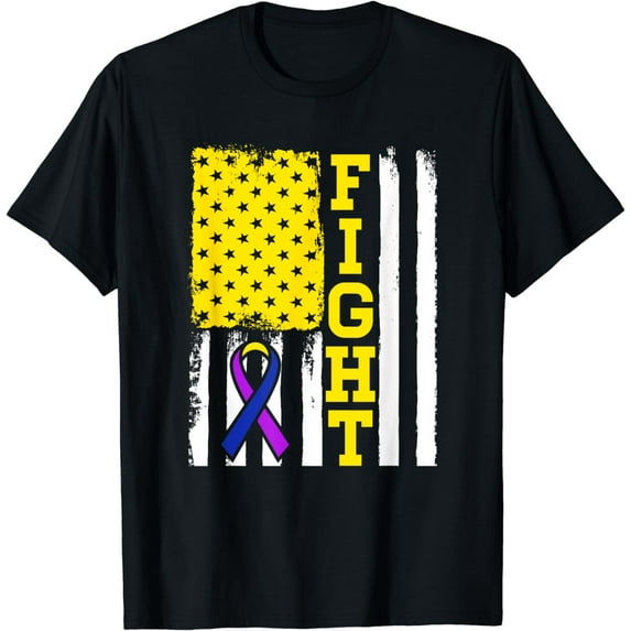Fight Flag - Bladder Cancer Shirt Bladder Cancer Fighter