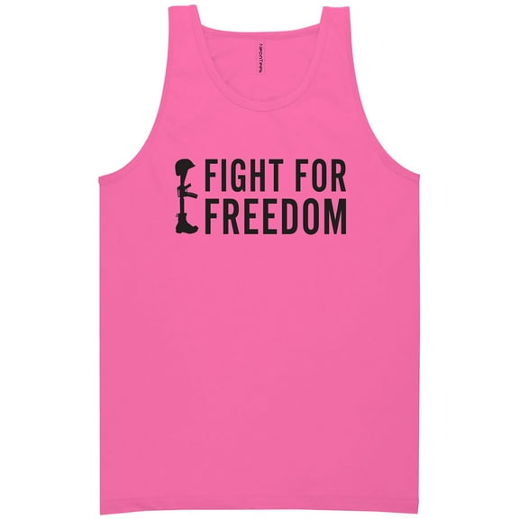 Fight For Freedom Neon Tank Top
