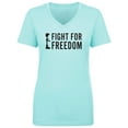 thumbnail image 1 of Fight For Freedom Womens V-Neck T-Shirt, 1 of 3