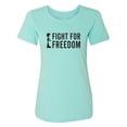 thumbnail image 1 of Fight For Freedom Womens crewneck tee, 1 of 3