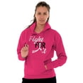 thumbnail image 1 of Fight For It Breast Cancer Aware Pink Women Plus Size Graphic Pullover Hoodie Brisco Brands 5X, 1 of 3