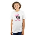 thumbnail image 1 of Fight For It Breast Cancer Aware Pink Women's Plus Size Graphic Tee Brisco Brands 2X, 1 of 5