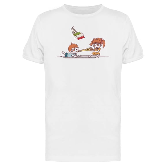Fight For The Pizza Slice Tee Men's - Men T-Shirt, 3XL