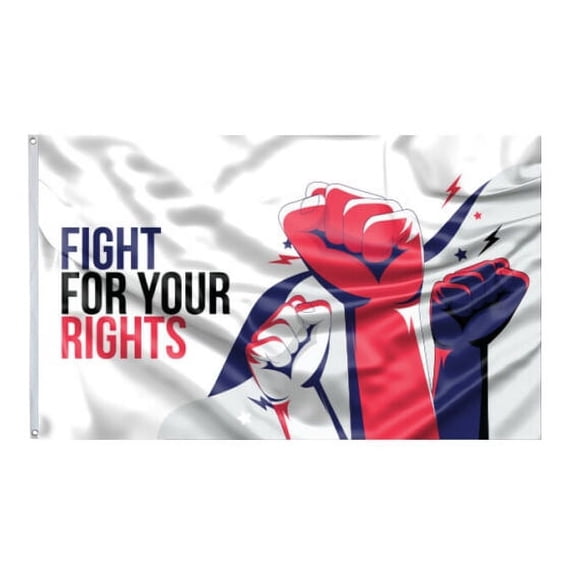 Fight For Your Rights Flag Polyester 3x5 FT Banner