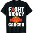 thumbnail image 1 of Fight Kidney Cancer Awareness Fighter Orange Ribbon T-Shirt, 1 of 4