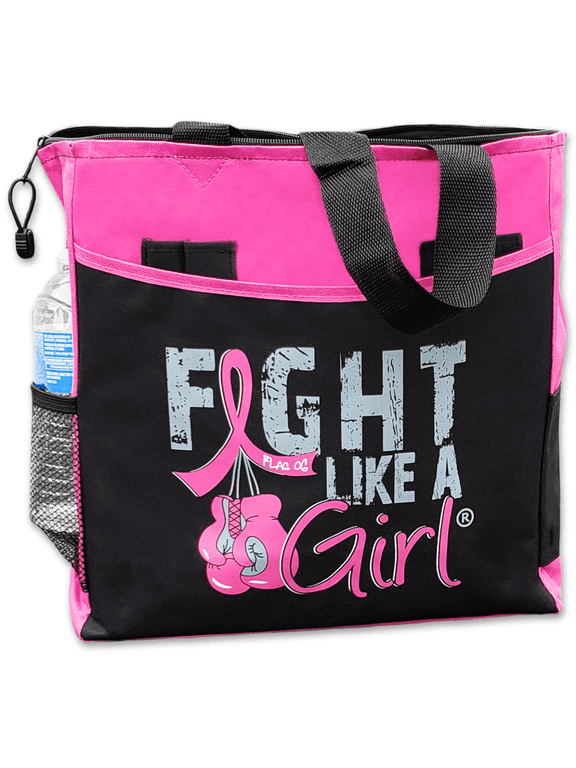 Knockout Dakota 5-Pocket Tote Bag for Breast Cancer Awareness - Pink