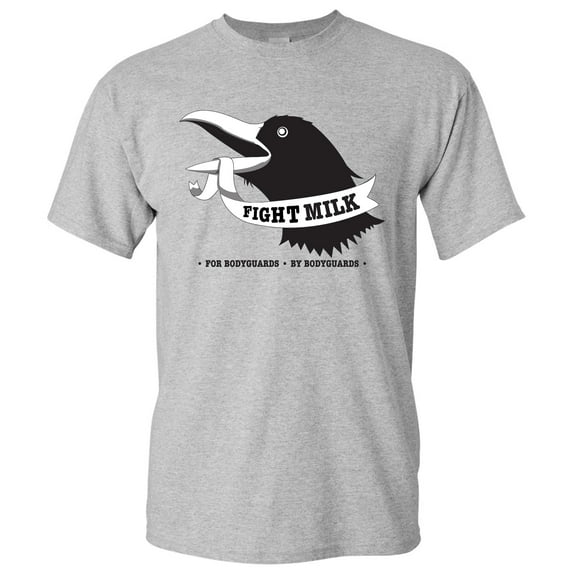 Fight Milk - Comedy Show T Shirt - Large - Sport Grey