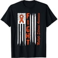 thumbnail image 1 of Fight Multiple Sclerosis Awareness Shirts USA Flag Orange T-Shirt mens t shirt，black，women，funny，misfits，men，journey，t-shirt, 1 of 4