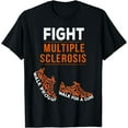 thumbnail image 1 of Fight Multiple Sclerosis MS Awareness Warrior Ribbon T-Shirt, 1 of 3