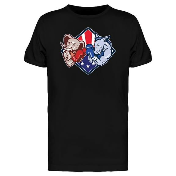 Fight Of The Parties T-Shirt Men -Image by Shutterstock, Male 3X-Large