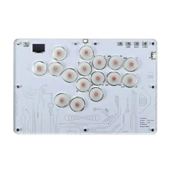 Fight Stick Arcade Stick Joystick for PS5 PS4 Switch PC 16 Key Game Controller Joystick Arcade Stick with Turbo Function