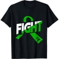 thumbnail image 1 of Fight TBI Warrior Green Ribbon Traumatic Survivor T-Shirt, 1 of 4