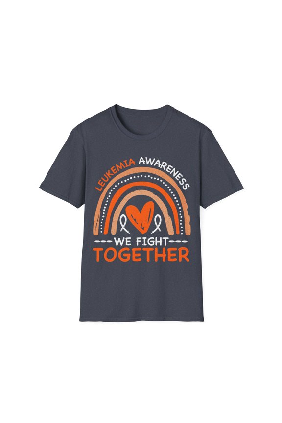 Fight Together Leukemia Cancer Awareness Month Orange Ribbon TShirt