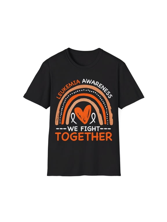 Fight Together Leukemia Cancer Awareness Month Orange Ribbon TShirt