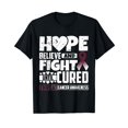 thumbnail image 1 of Fight Until Cured Throat Cancer Awareness T Shirt T-Shirt, 1 of 5