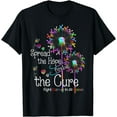 thumbnail image 1 of Fight cancer in all and every color ribbons flower heart T-Shirt, 1 of 4