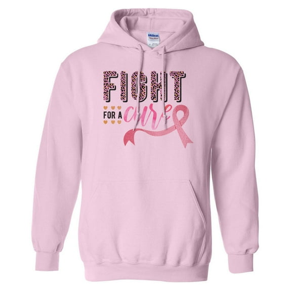 Fight for a Cure Hoodie Sweatshirt Unisex 5X-Large Pink