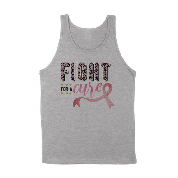 Fight for a Cure Tank Top Unisex Small Grey