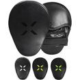 thumbnail image 1 of FightX Curved Boxing Mitts and Pads Leather Boxing Training Equipment MMA Focus Kickboxing Muay Thai Punch Speed Training Boxing Pads for Kids, Men & Women (Black/Yellow Fluorescent)…, 1 of 1