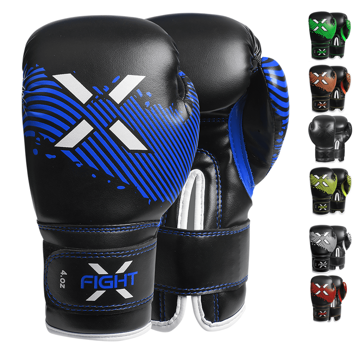 FightX Kids Boxing Gloves MMA PU Leather Junior Boxing Gloves Set for