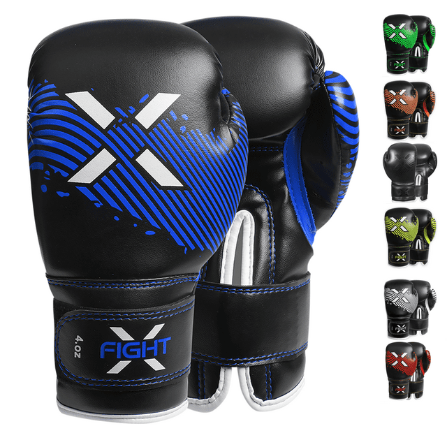 FightX Kids Boxing Gloves MMA PU Leather Junior Boxing Gloves Set for