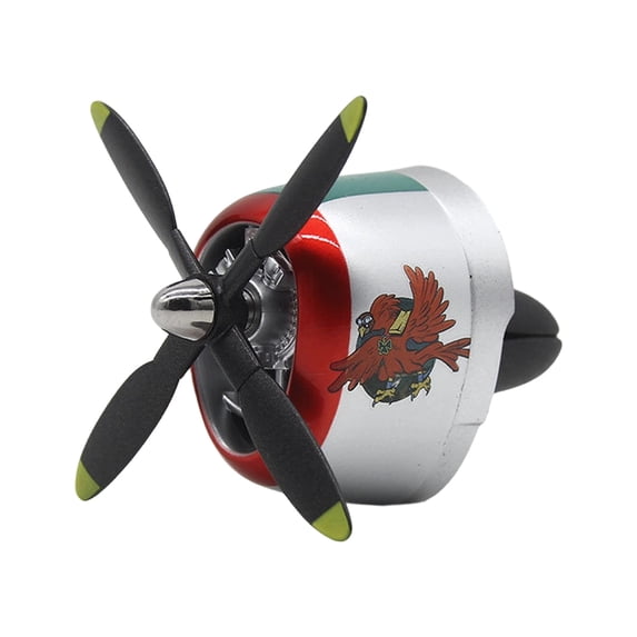 Fighter Aircraft Model Car Vent Clip On Scent Dispenser With Moving Rotor And Essential