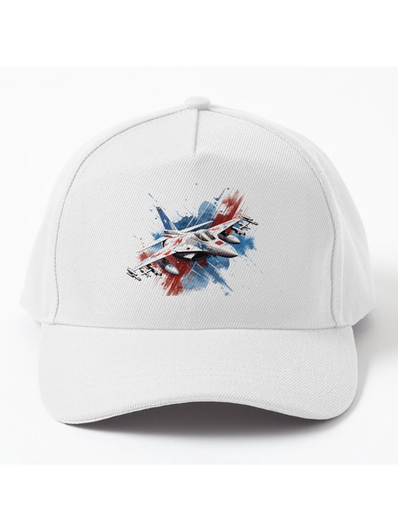 Fighter Airplane Baseball Cap, Military Aviation Aircraft Graphic Design, Classic Everyday Hat