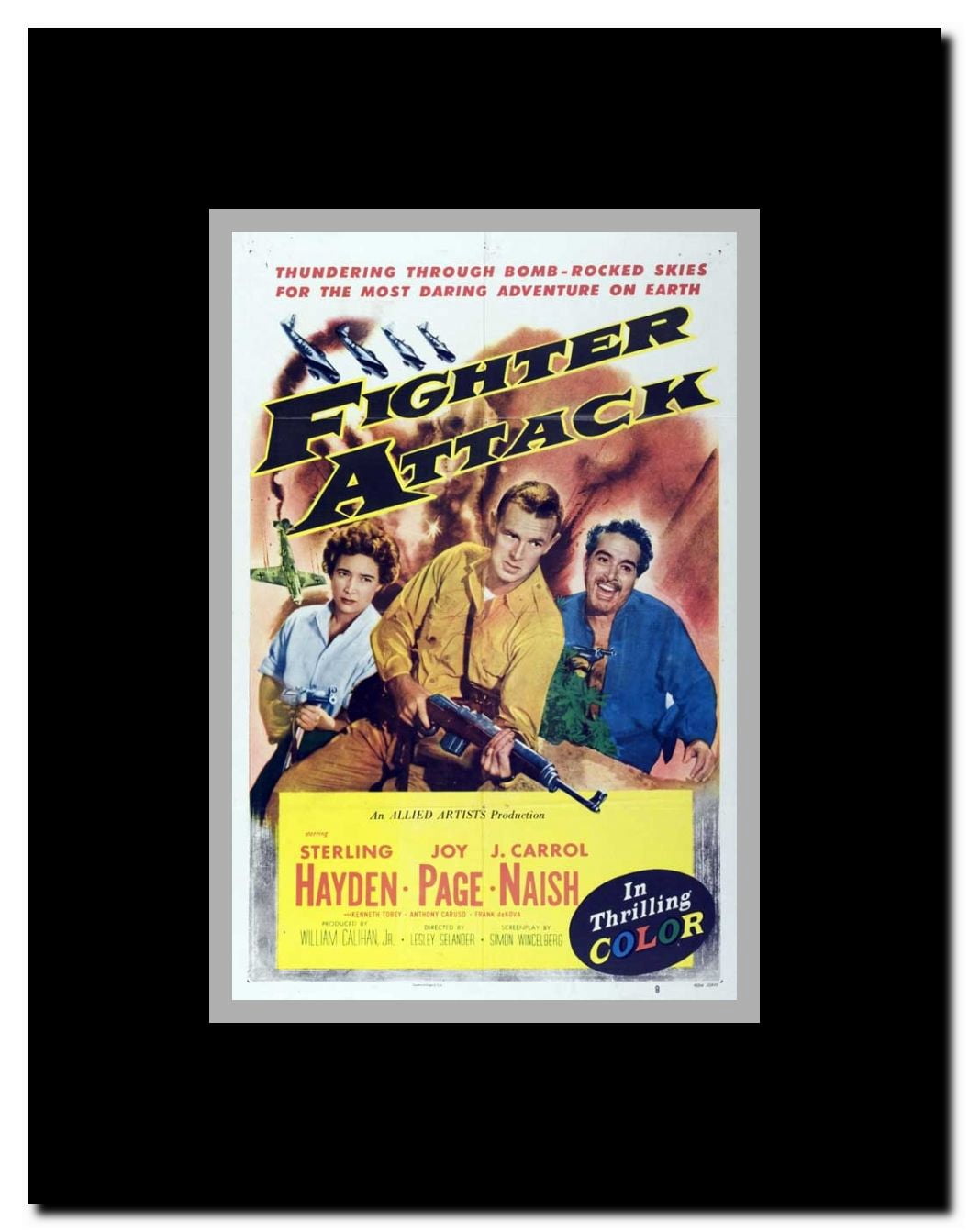 Fighter Attack Framed Movie Poster