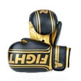 thumbnail image 1 of Fighter Boxing Gloves Basic Stripe - black/gold, 1 of 9