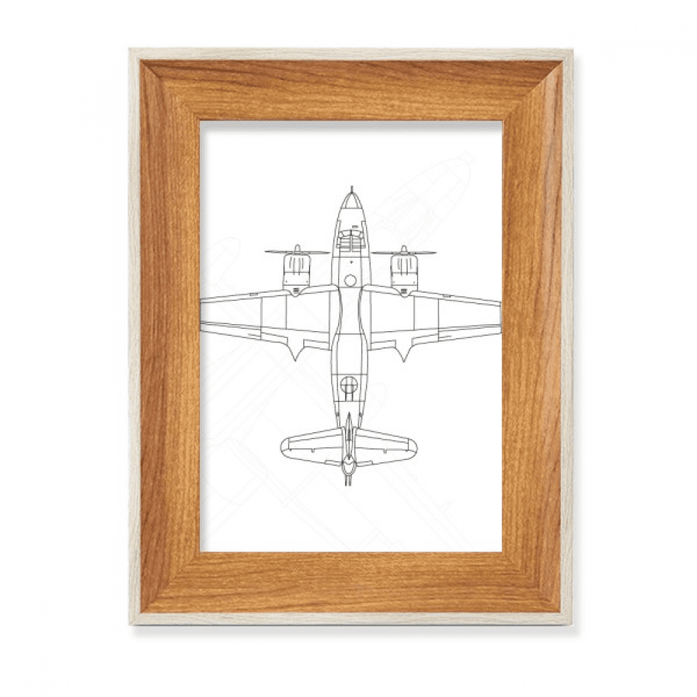 Fighter Fight Line Desktop Wooden Photo Frame Display Picture Art ...