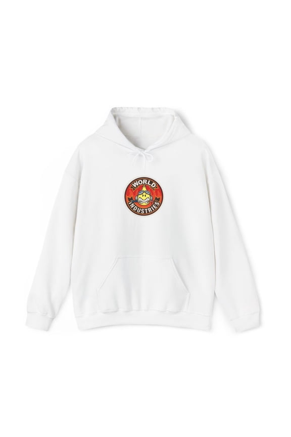 Fighter Flameboy World Industries Skateboard 2001 Vintage Classic Hoodie Print - 3XL / White