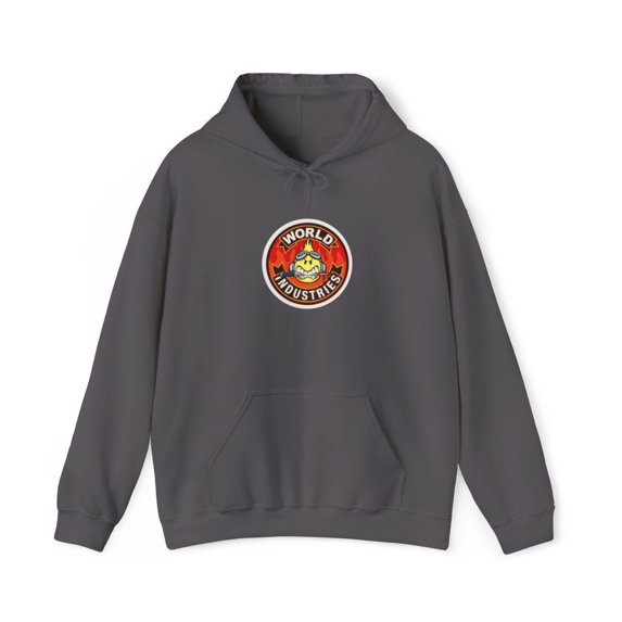 Fighter Flameboy World Industries Skateboard 2001 Vintage Classic Hoodie Print - Charcoal / 5XL