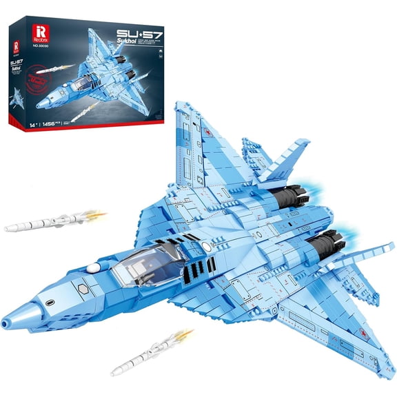 Fighter Jet Building Set, Fighter Airplane Model Kit 33030 for Adults, Military Plane Model Kit for Men, Cool Decor Military