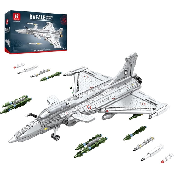 Fighter Jet Building Set, Military Airplane Model Kit 33035, Technical Legendary Fighter Jet Building Blocks, Aircraft Plane Collectible Set Toys Gifts for Aviation Fans Adults