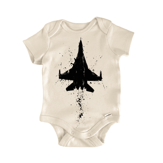 Fighter Jet Pilot Splatter - Baby Bodysuit
