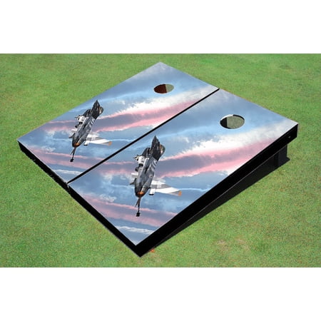 Fighter Jet Themed Cornhole Boards