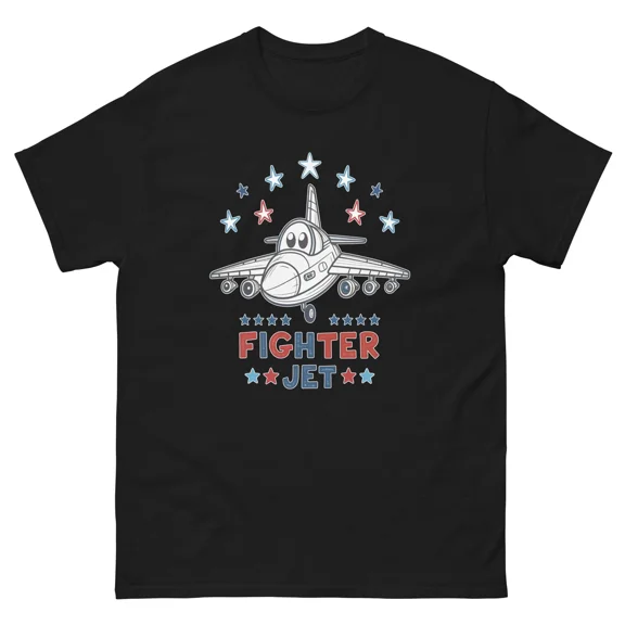 Fighter Jet Transportation Vehicle Illustration T-Shirt