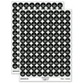 thumbnail image 1 of Fighter Jet War Plane Combat Vehicle with Missiles 200+ Round Stickers - Black - Gloss Finish - 0.50" Size, 1 of 3