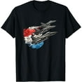 thumbnail image 1 of Fighter Jets USA Flag 4th of July T-Shirt Tee, 1 of 4