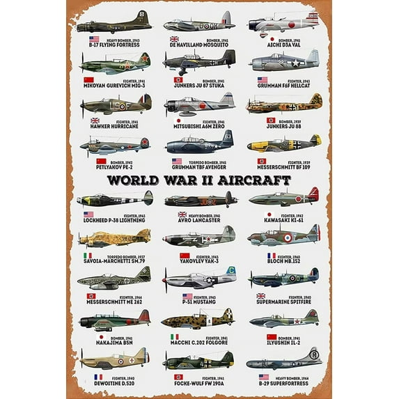 Fighter Jigsaw Puzzles 120 Piece For Adults -World War II Aircraft Military Fans Wooden Puzzle Fun Games Stress Relief Toys For Home Decor Living Room Decor