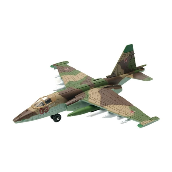Fighter Model Diecast Airplane Puzzle Toy Plastic Material Easy Assembly for Kids Adults Desktop Collection