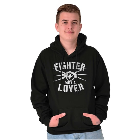 Fighter Not a Lover Muay Thai Athlete Hoodie Sweatshirt Women Men Brisco Brands S