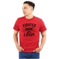 thumbnail image 1 of Fighter Not a Lover Muay Thai Athlete Men's Graphic T Shirt Tees Brisco Brands X, 1 of 6