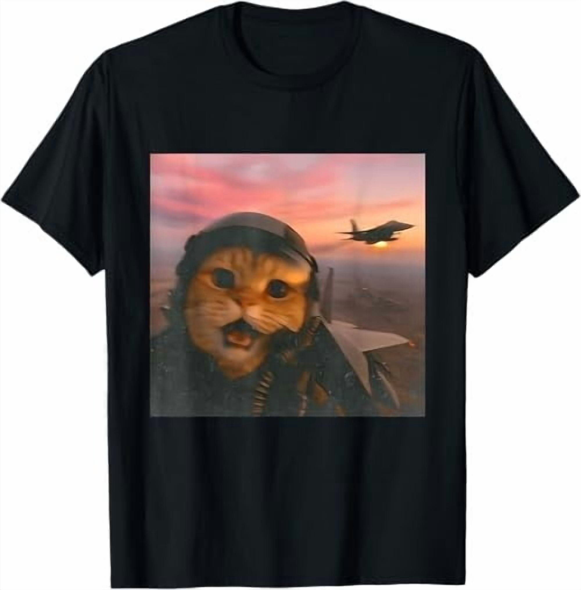 Pyjamas At Jet Fighter Pilot Cat Vintage Jet Graphic T-Shirt - Walmart.com